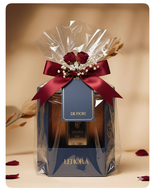 Elegant perfume gift wrapping